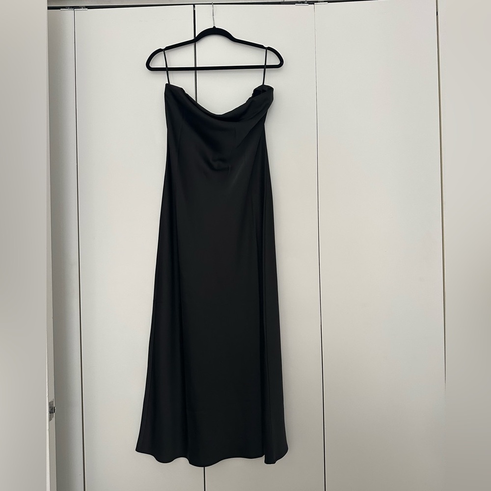 WAYF - black strapless midi/maxi dress - Size L - Picture 2 of 3